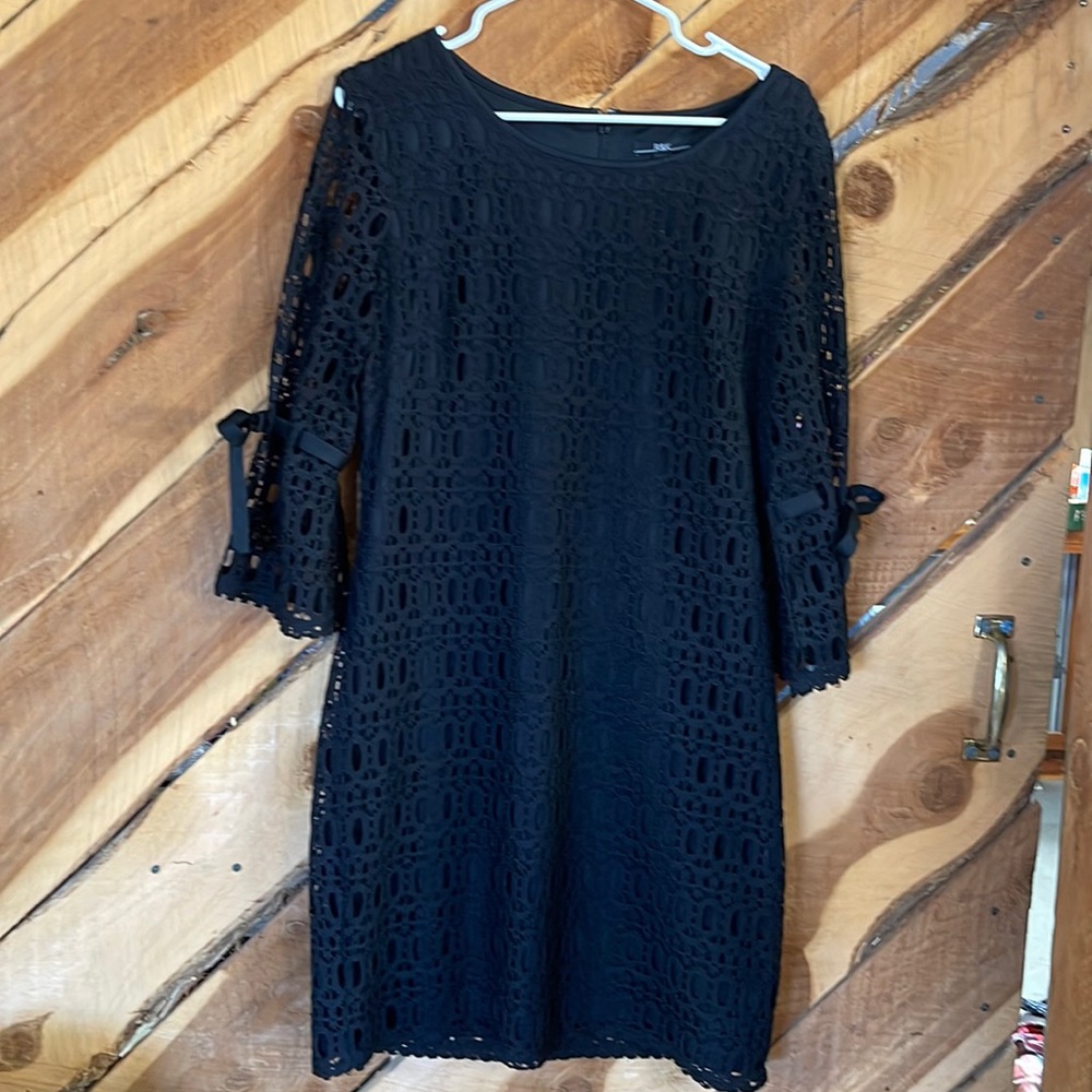 R & K Crochet Dress with Sleeve Ties